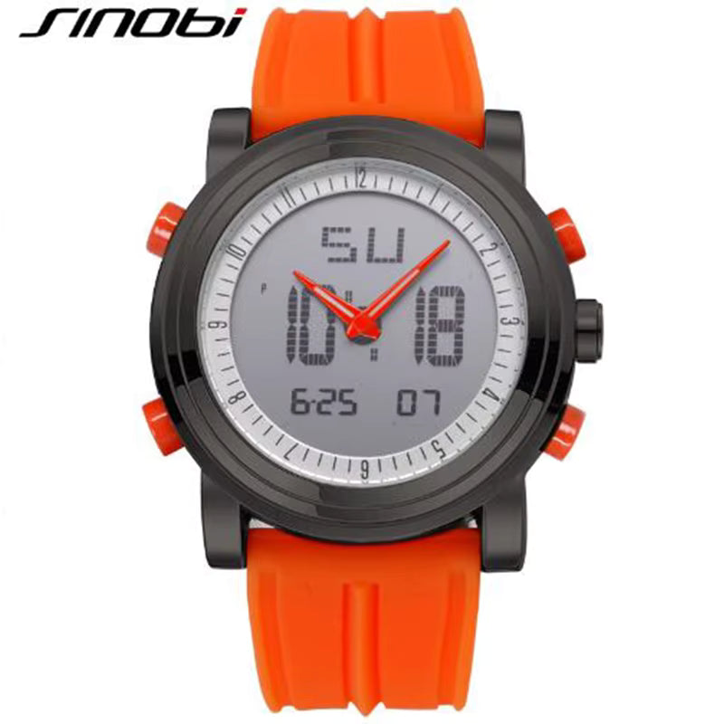 ⌚ Sports Watch for Men – Dual Display, Waterproof & Multifunctional