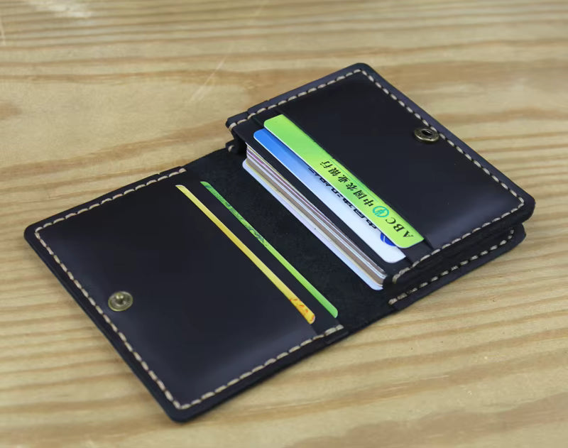 💳 Luxury Genuine Leather Card Wallet – Sleek, Stylish & Organized
