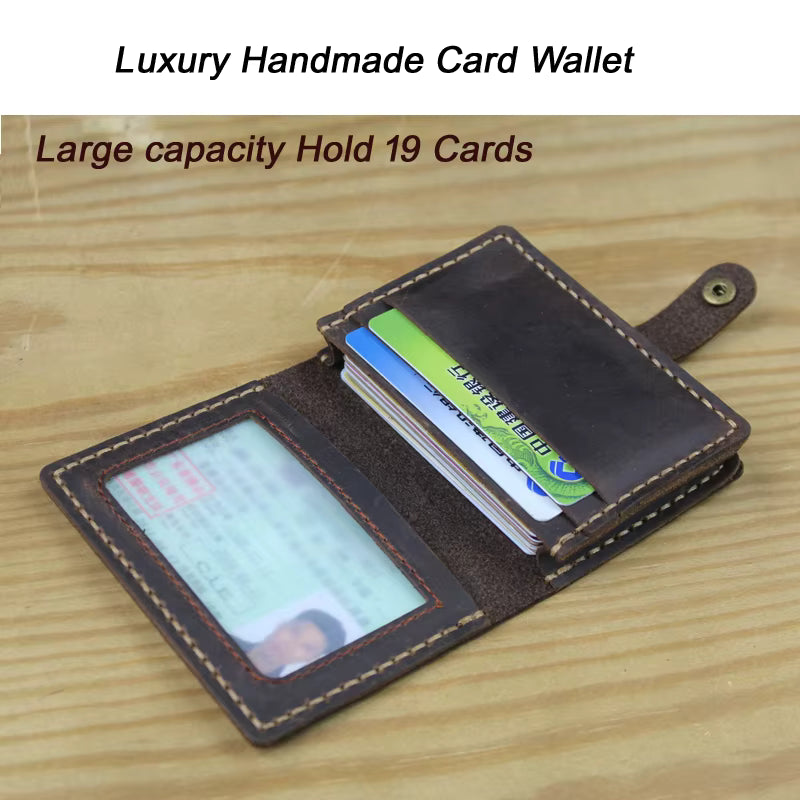 💳 Luxury Genuine Leather Card Wallet – Sleek, Stylish & Organized