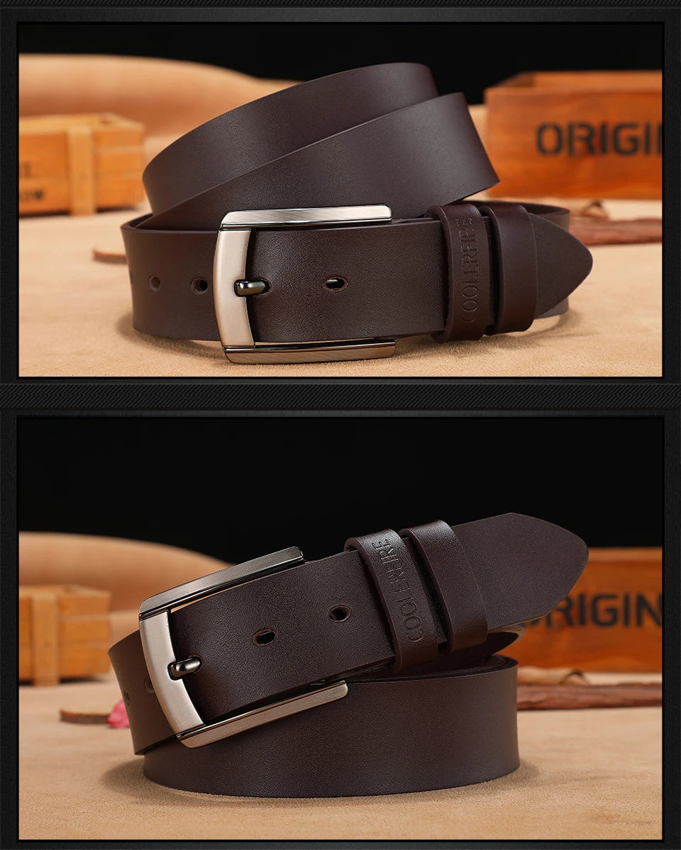 🔥 Premium Genuine Leather Men’s Belt – Luxury Style Meets Rugged Strength 🔥