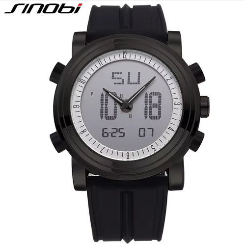 ⌚ Sports Watch for Men – Dual Display, Waterproof & Multifunctional