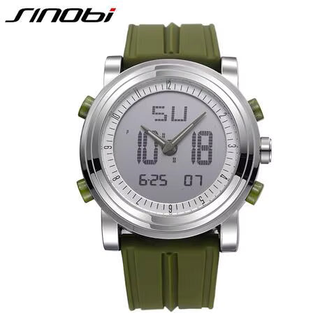 ⌚ Sports Watch for Men – Dual Display, Waterproof & Multifunctional