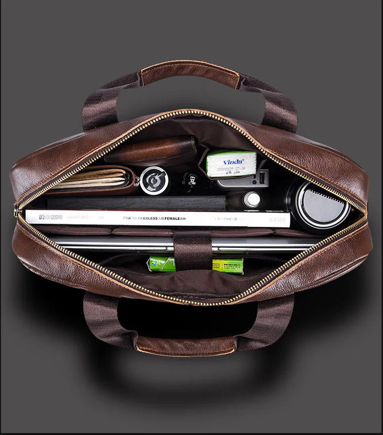 💼Men’s Genuine Leather Briefcase – Redefining Professional Style