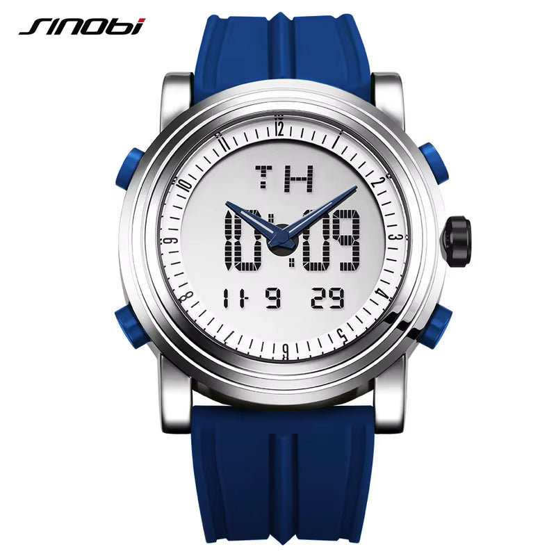 ⌚ Sports Watch for Men – Dual Display, Waterproof & Multifunctional