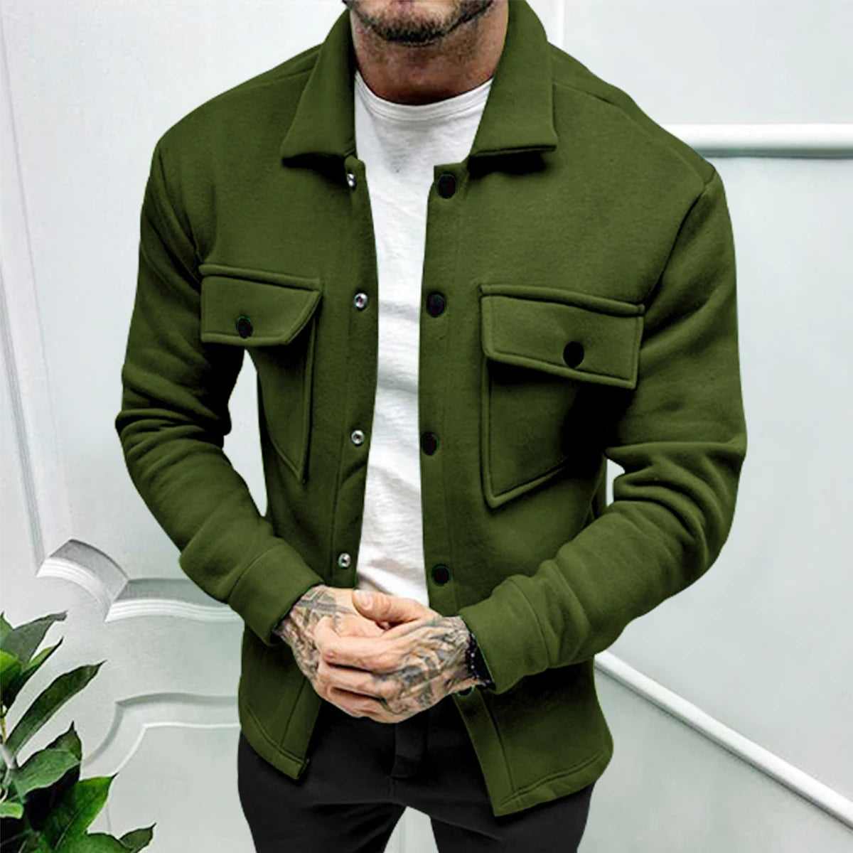 🧥 Men’s Winter Fleece Jacket – Cross-Border Amazon Bestseller