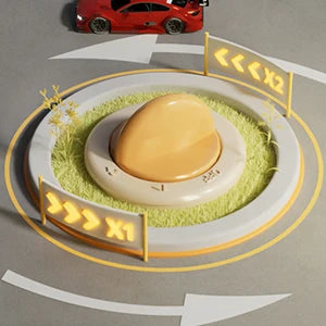 Children's steering wheel operation obstacle avoidance game machine simulates steering wheel racing car