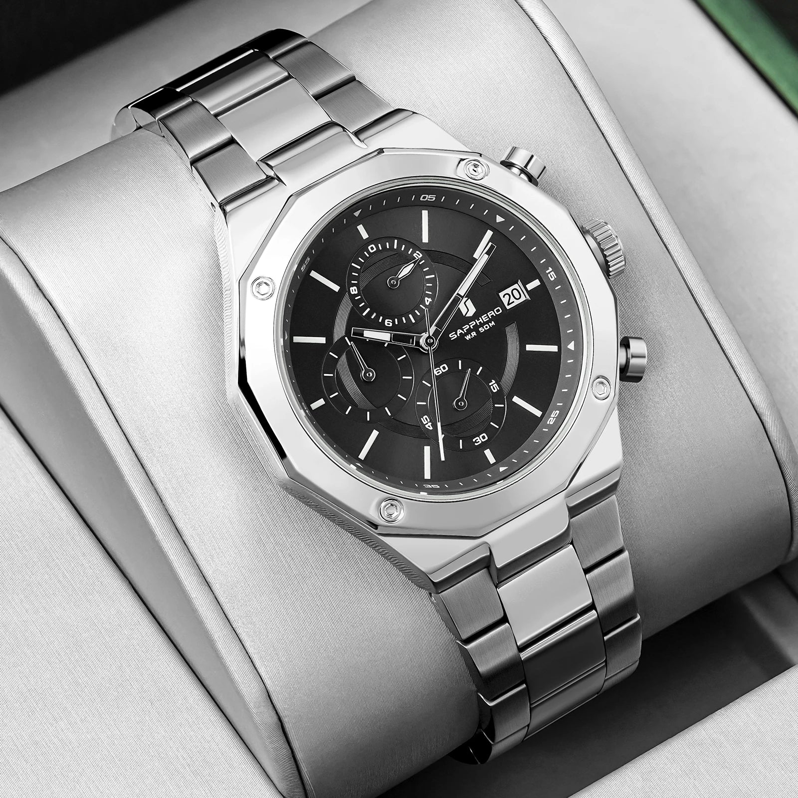 ⌚ SAPPHERO Men’s Luxury Sports Watch — Precision Meets Power