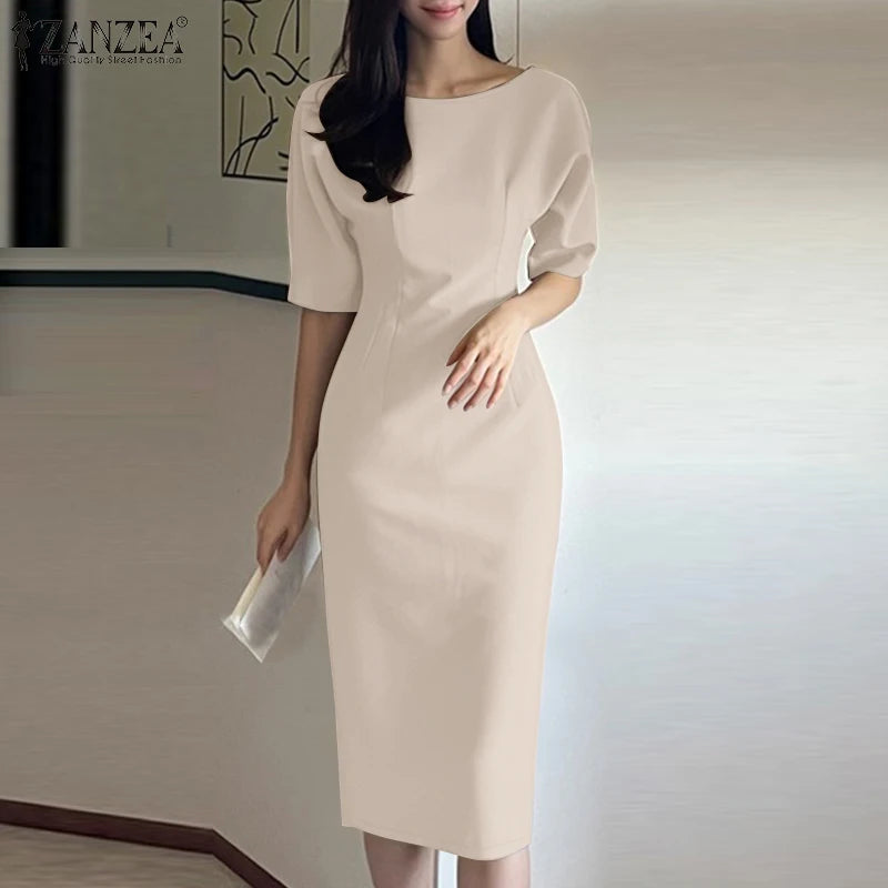 🌸 Elegant Slim Fit Summer Dress – Effortless Style for Every Occasion