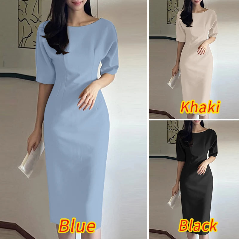 🌸 Elegant Slim Fit Summer Dress – Effortless Style for Every Occasion