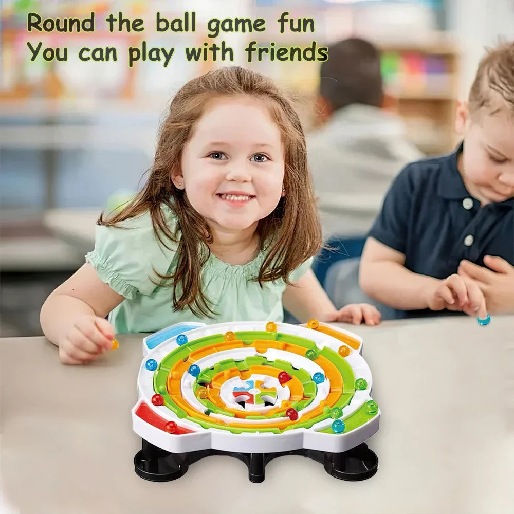 Round Ball Games Parent-child Interactive Puzzle, Line Strategy Board Logical Thinking Training Toy, Children's Birthday Gift