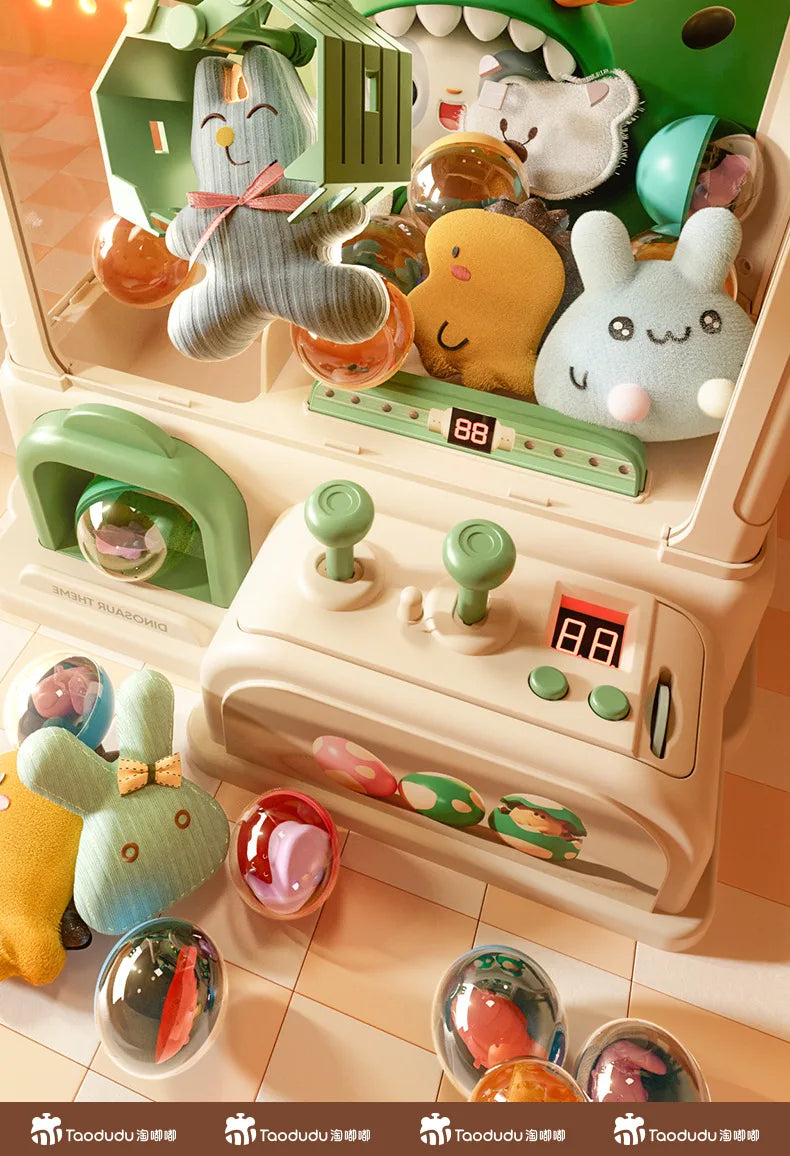 Doll Machine Kids Coin Operated Play Game Mini Claw Catch Toy Crane Machines Music Doll Children Xmas Gifts Toys Claw Machine