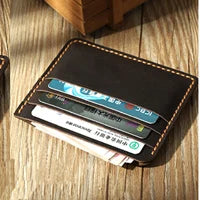 💳 Luxury Genuine Leather Card Wallet – Sleek, Stylish & Organized