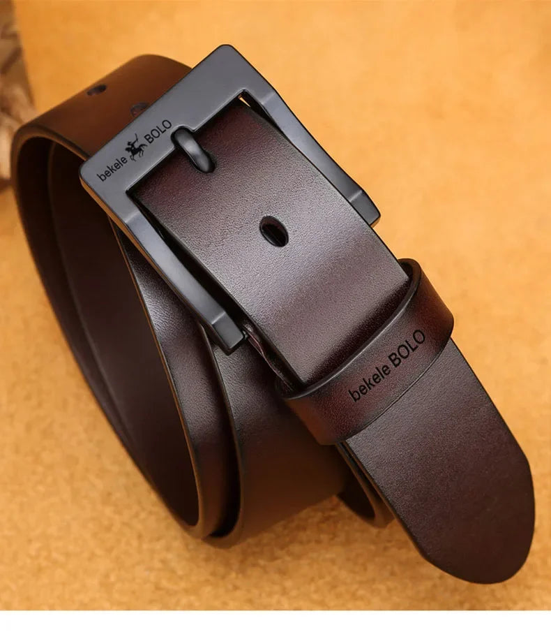 💼 Luxury Designer Men’s Genuine Leather Belt – Style That Defines Success