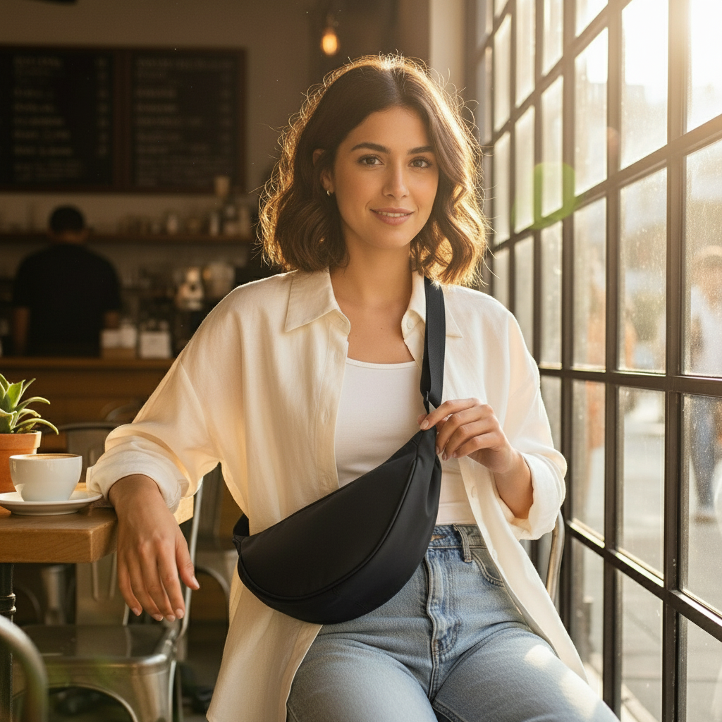 🎒 Women's Round Nylon Crossbody Bag – Lightweight, Stylish & Perfect for Everyday Use