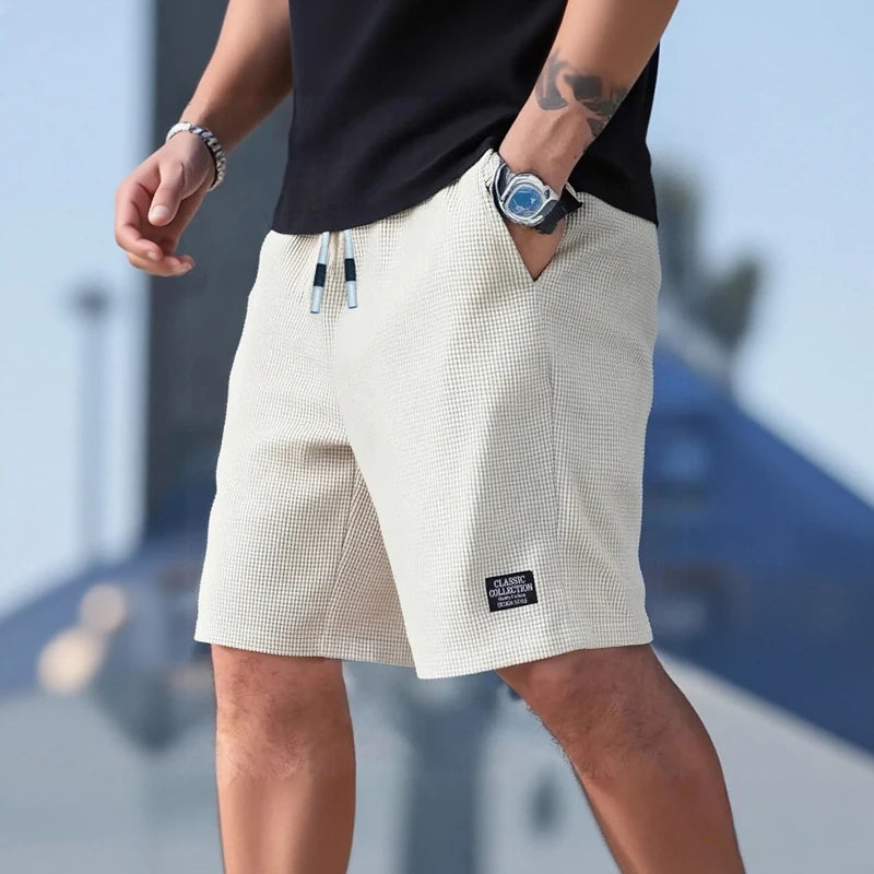 🩳 Men’s Textured Casual Sports Shorts – Comfort, Style & Breathability in Every Move
