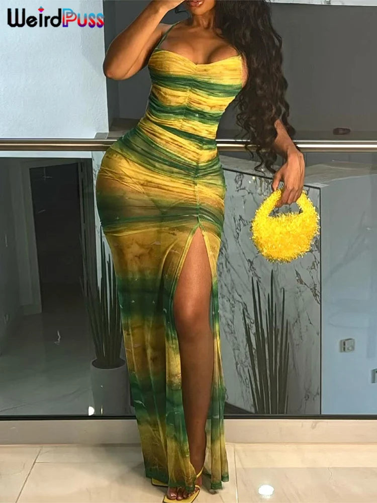 💋 Weird Puss™ Gradient Backless Dress – Unleash Your Inner Coquette