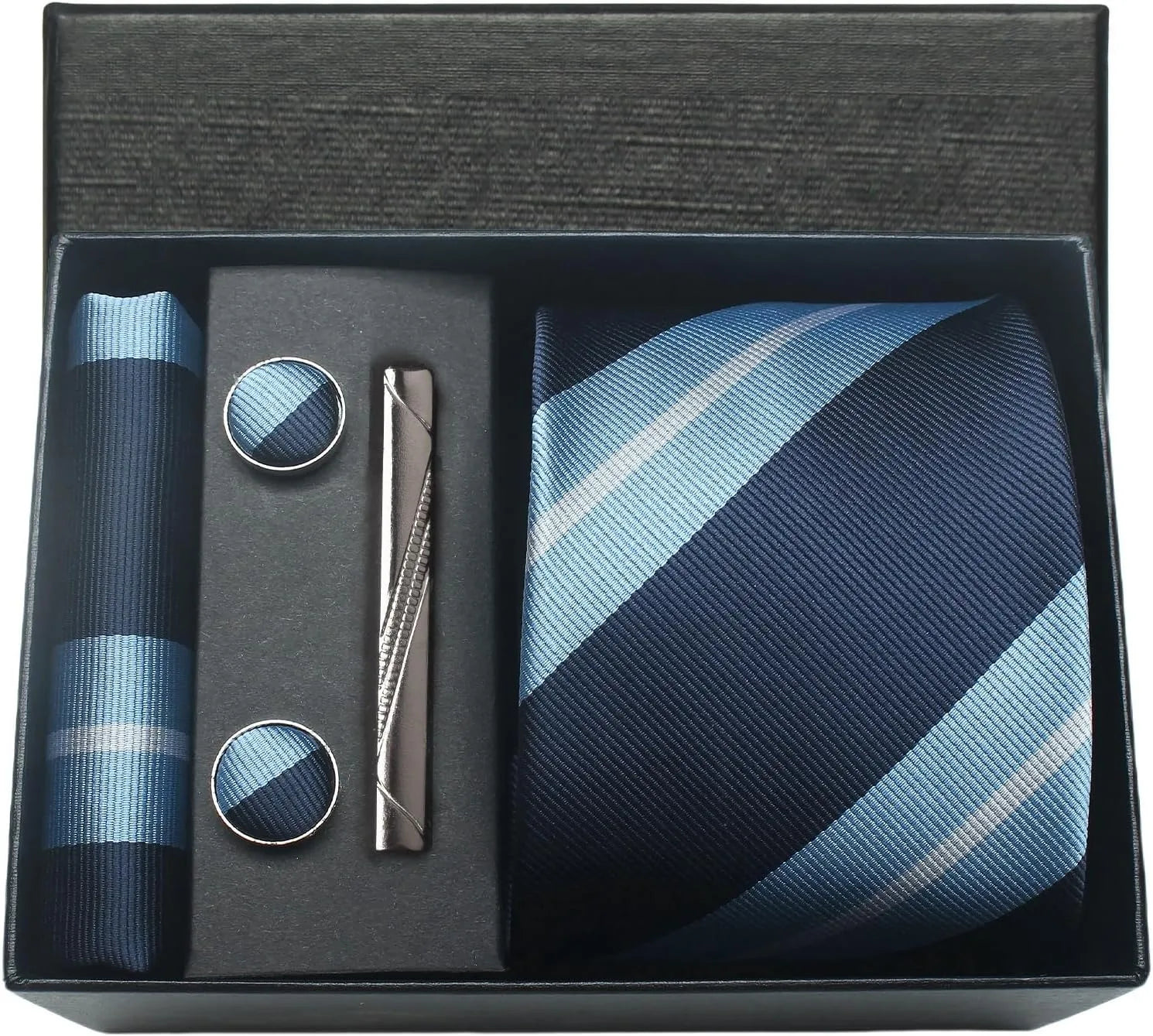 🎩 Classic 100% Silk Men’s Tie Set – Elegant Style in Every Detail