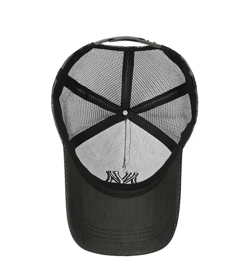 New Summer Hat Men's Letter Embroidery Versatile Couple Sunscreen Sunshade Baseball Cap Sports Tennis Hat Travel Cap Men