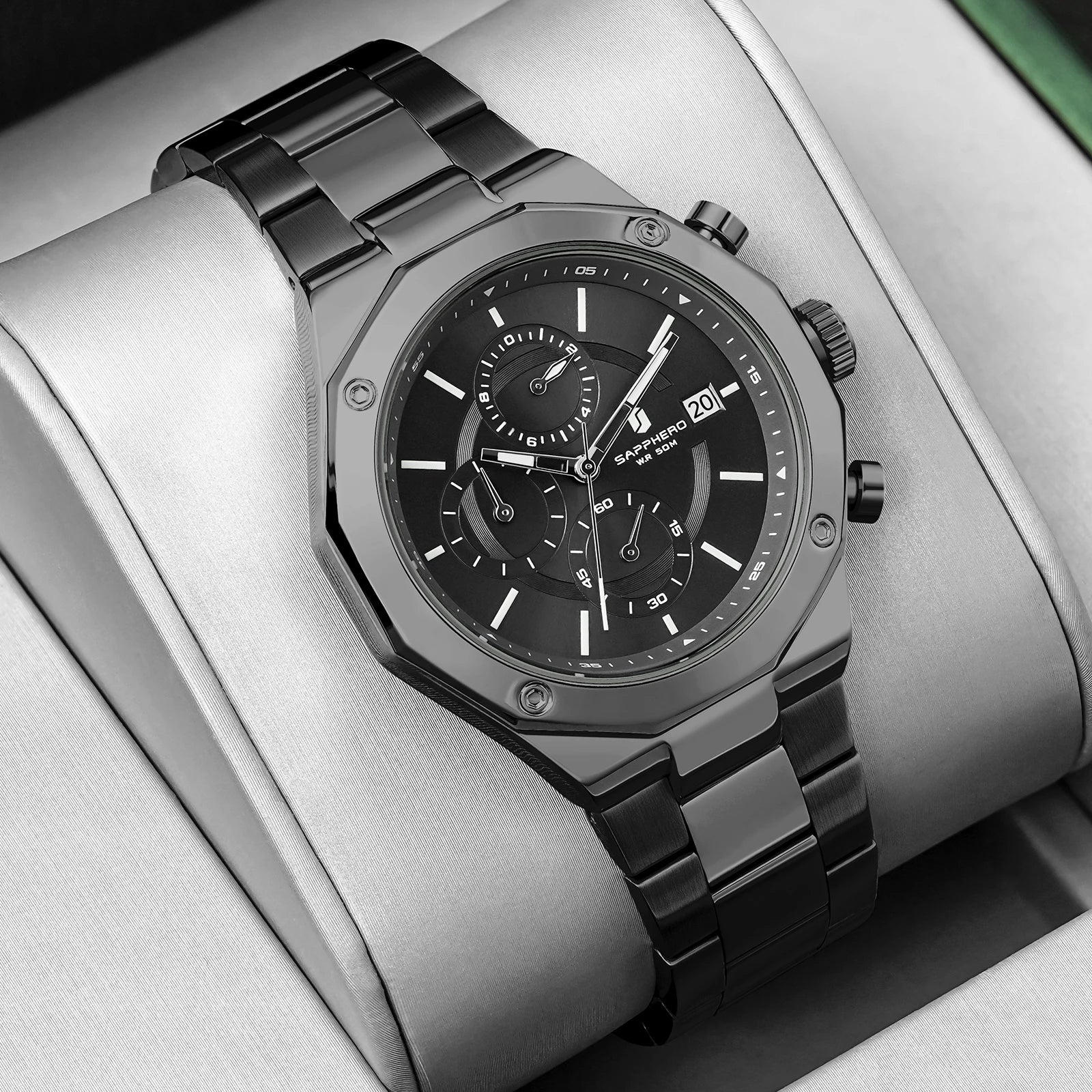 ⌚ SAPPHERO Men’s Luxury Sports Watch — Precision Meets Power