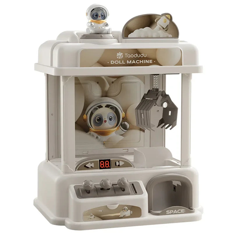 Doll Machine Kids Coin Operated Play Game Mini Claw Catch Toy Crane Machines Music Doll Children Xmas Gifts Toys Claw Machine