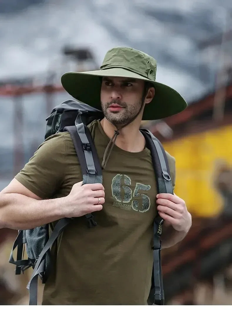 🧢 Men’s Sun Protection Fishing Hat – Breathable, Anti-UV & Outdoor Ready