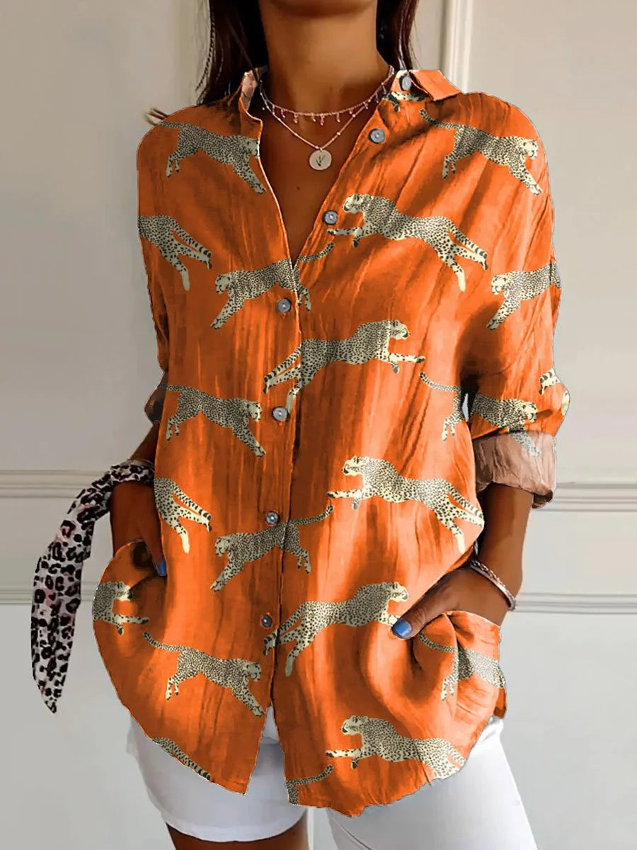 🌸 Summer Women’s Printed Loose Shirt – Effortless Style Meets Breezy Comfort