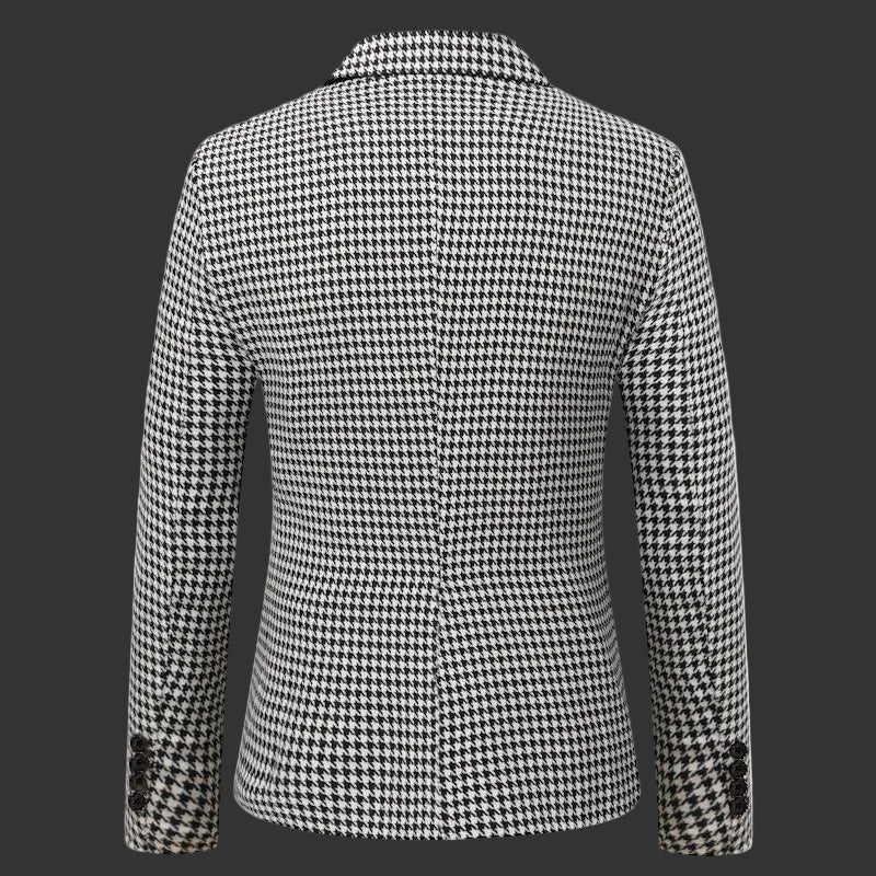 🕴️ Men’s Street Style Checkered Blazer