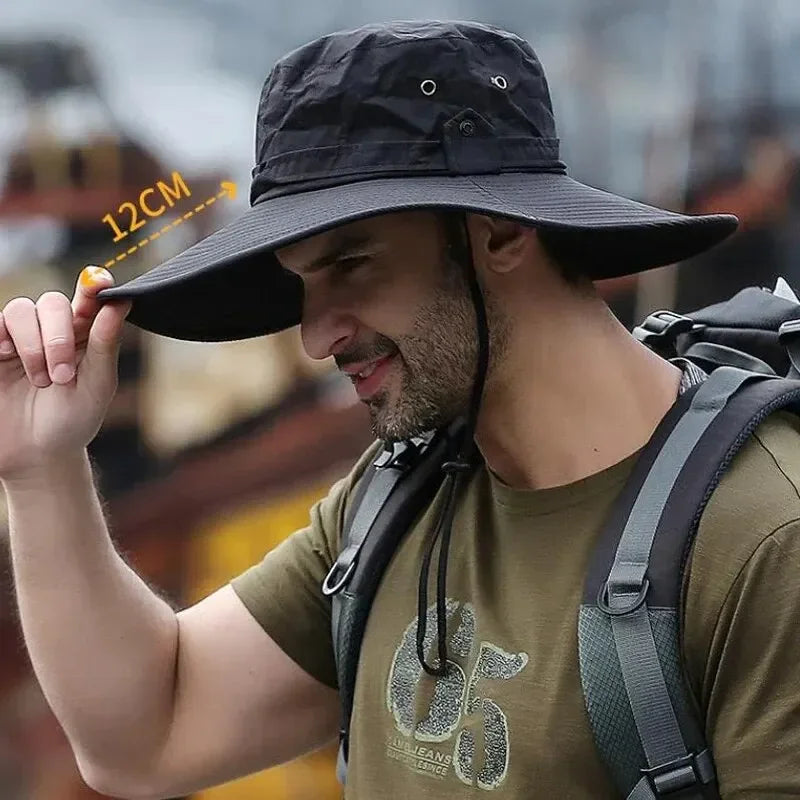 🧢 Men’s Sun Protection Fishing Hat – Breathable, Anti-UV & Outdoor Ready