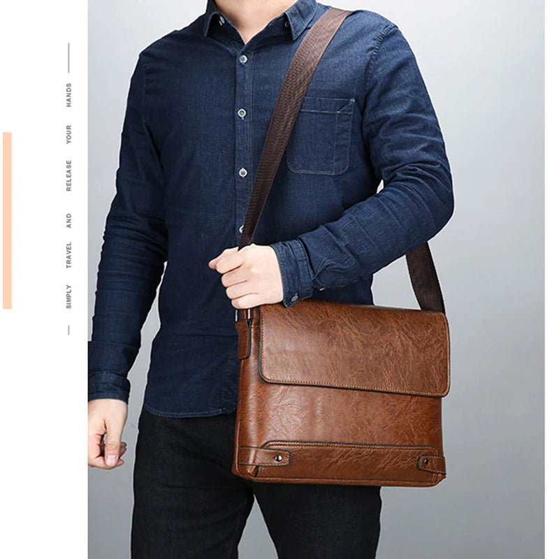 🧳 Men’s PU Leather Executive Tote — Smart, Stylish & Built for Success