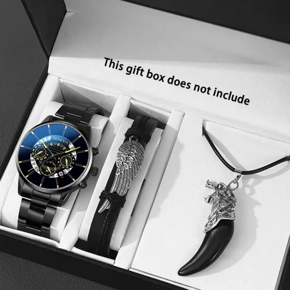 ⌚💼 3-Piece Men’s Watch Gift Set – Style, Class & Confidence in One Box
