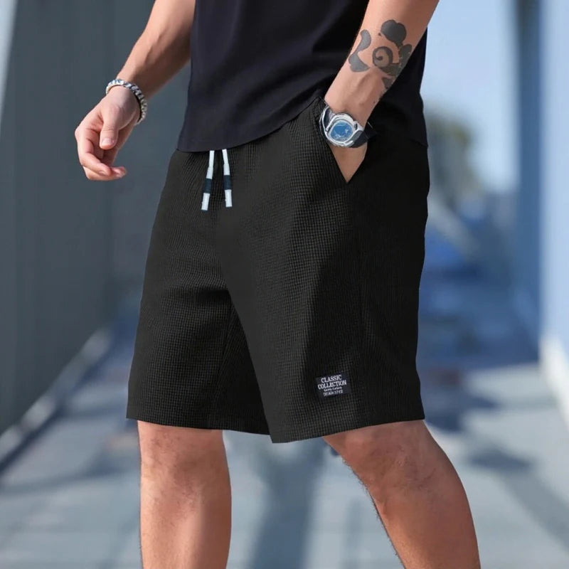 🩳 Men’s Textured Casual Sports Shorts – Comfort, Style & Breathability in Every Move