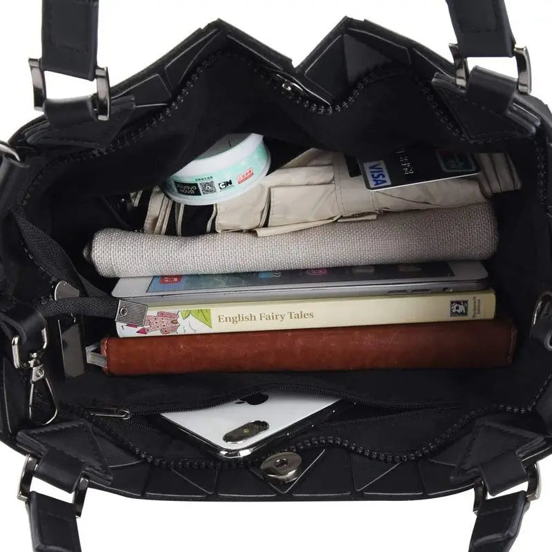 ✨ Luxury Geometric Tote Bucket Bag – Designer Fashion Crossbody for Women