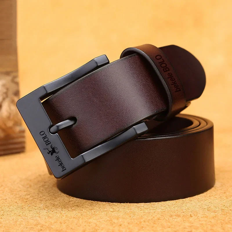 💼 Luxury Designer Men’s Genuine Leather Belt – Style That Defines Success