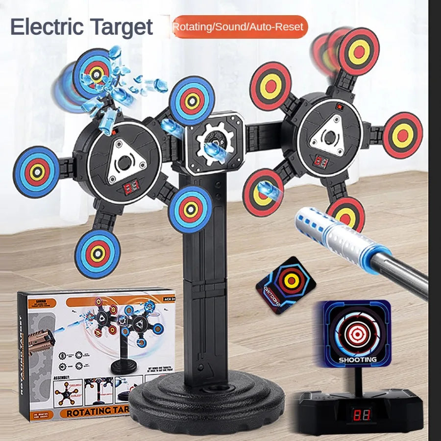 Auto-Reset Electric Target For Guns Desktop games Shooting competition party game scoring Practice Target for kids adult gifts