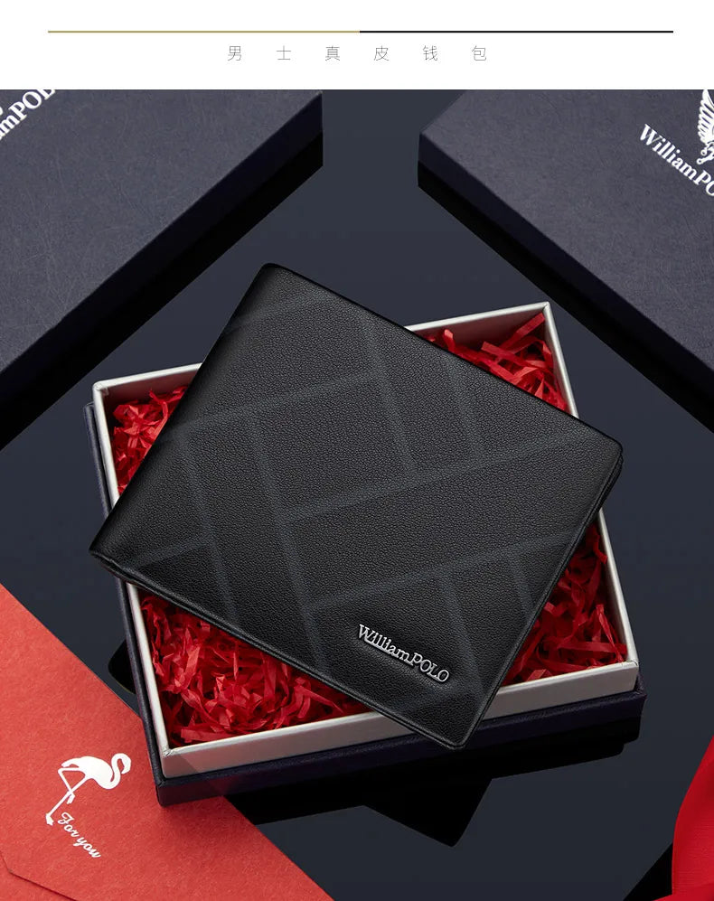 💼 Genuine Leather Men’s Wallet – High-End Style Meets Everyday Functionality