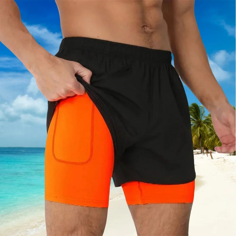 🏃‍♂️ Men’s 2-in-1 Running Shorts – Breathable, Quick-Dry, and Perfect for Every Workout