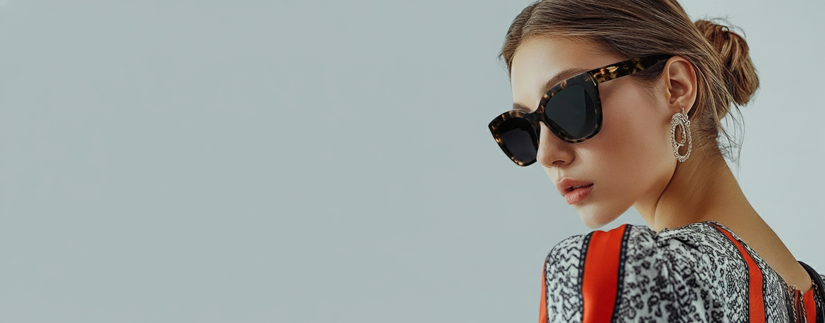 Fashion Printed Square Polarized Sunglasses