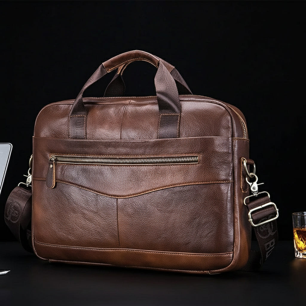 💼Men’s Genuine Leather Briefcase – Redefining Professional Style
