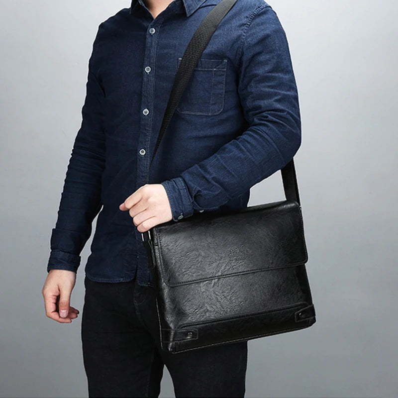 🧳 Men’s PU Leather Executive Tote — Smart, Stylish & Built for Success