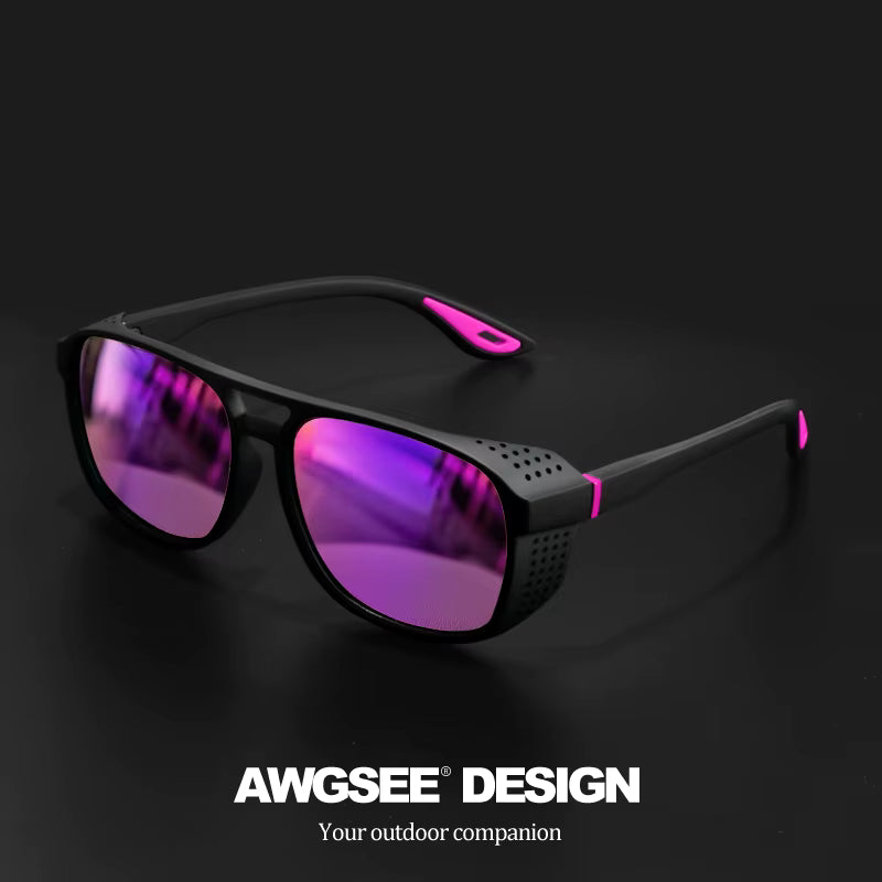 🕶️ Professional Sports Sunglasses – Polarized Windproof UV400 Protection for Cycling, Running & Outdoor Adventures