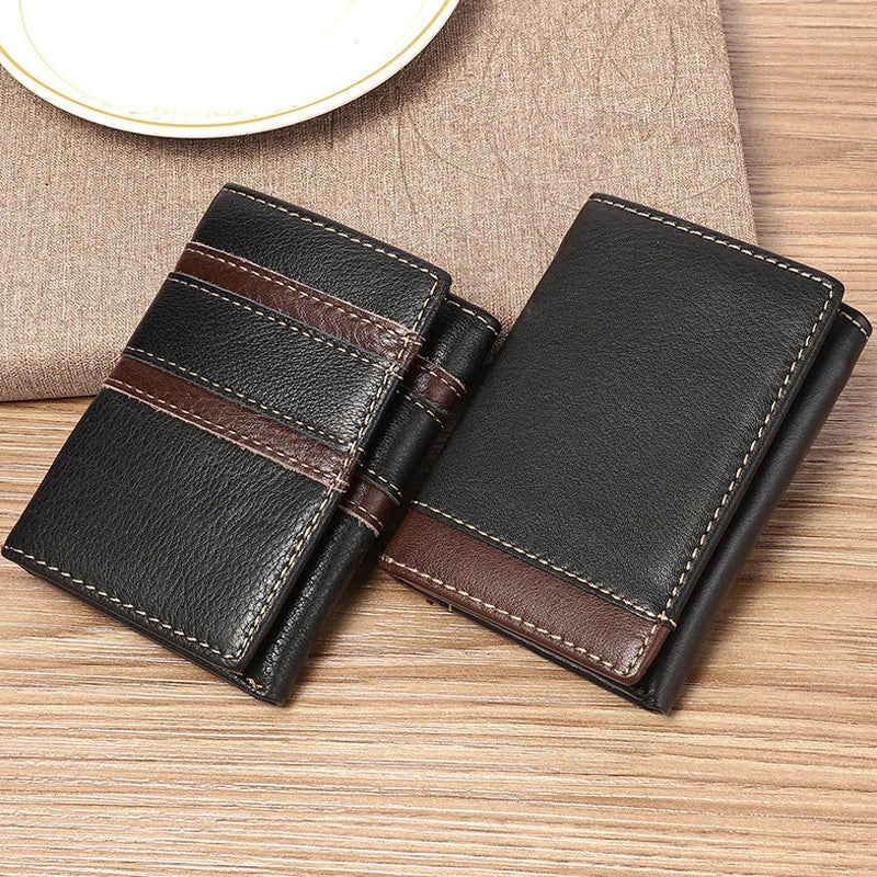 👛 Men’s Genuine Leather RFID Wallet – Secure, Stylish & Functional
