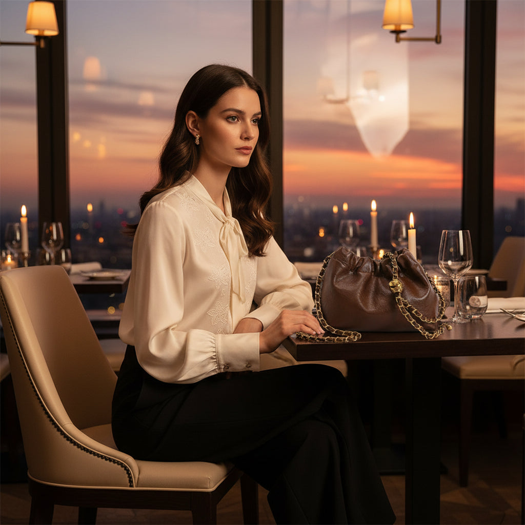 💖 Women’s Chain Shoulder Bag – Stylish PU Leather Crossbody Tote