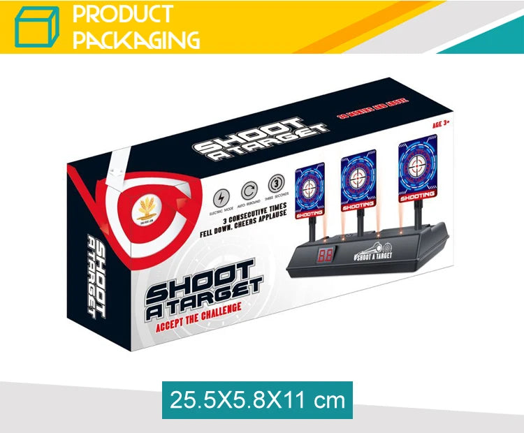 Auto-Reset Electric Target For Guns Desktop games Shooting competition party game scoring Practice Target for kids adult gifts