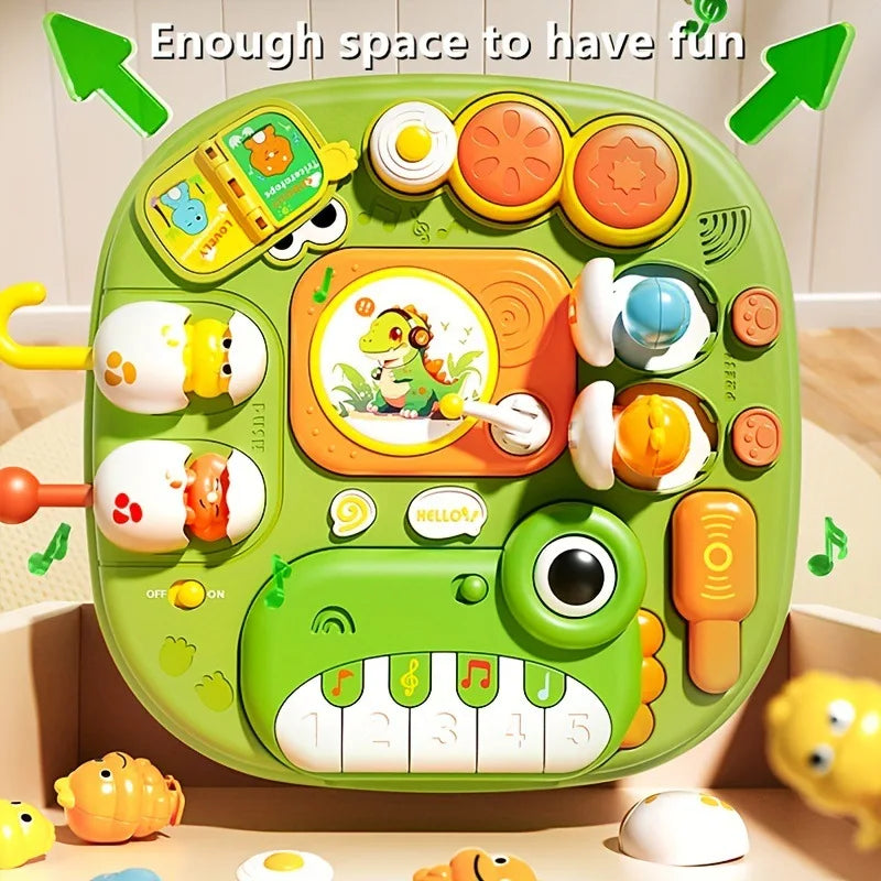 Early Education Game Table 17-In-1 Fall-Proof Smooth Electric With Light Music Multi Functional Music Studying Desk Toys Gifts