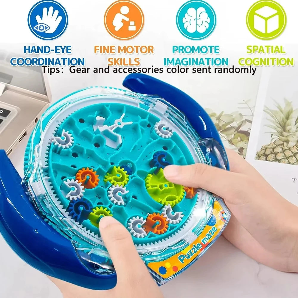 🌀🧠 3D Creative Puzzle Maze – Magic Transparent Speed Cube for Kids!
