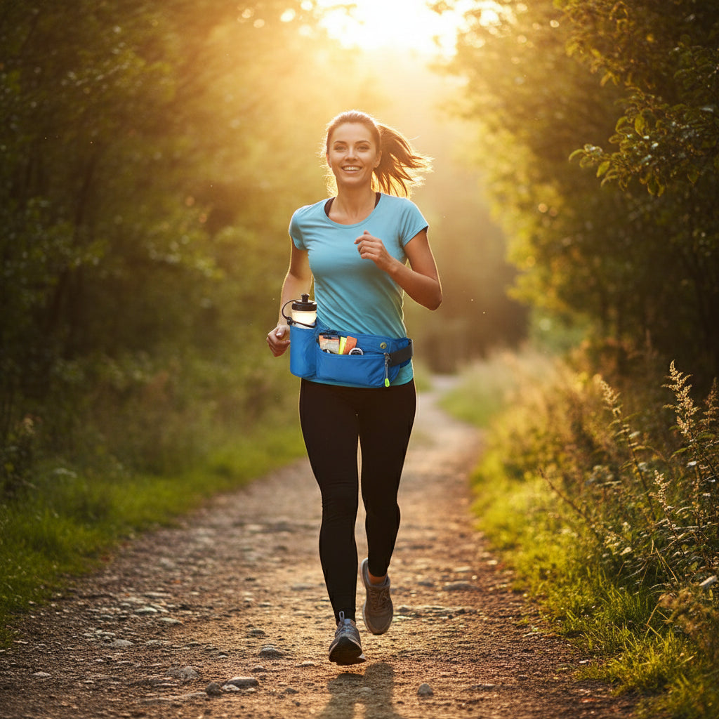 🎽 Running Waist Bag with Water Bottle Holder – Stay Fast, Light & Hydrated!