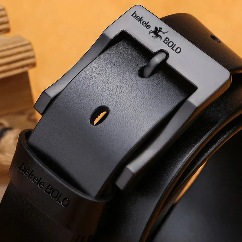 💼 Luxury Designer Men’s Genuine Leather Belt – Style That Defines Success