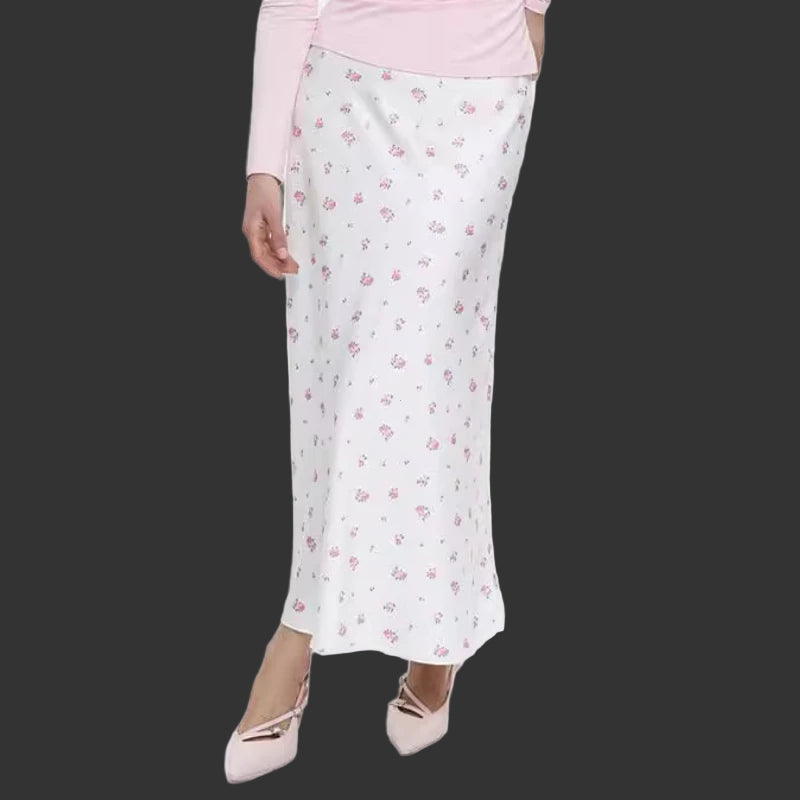 🌸 Summer Printed High Waist Long Skirt – Where Elegance Meets Modern Chic