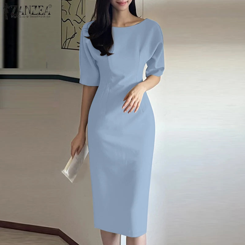 🌸 Elegant Slim Fit Summer Dress – Effortless Style for Every Occasion