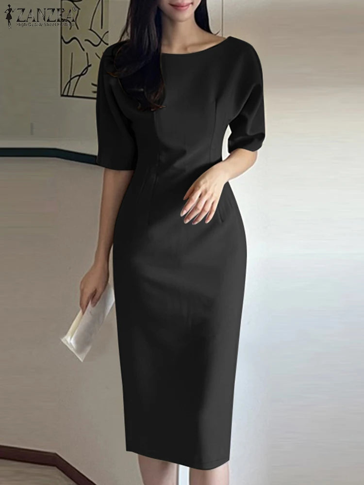 🌸 Elegant Slim Fit Summer Dress – Effortless Style for Every Occasion